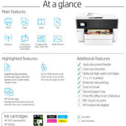 Imprimante A3 Multifonction Jet d’encre HP OfficeJet Pro 7740 (G5J38A)