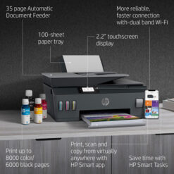 Imprimante multifonction à réservoirs rechargeables HP Smart Tank 530 (4SB24A)