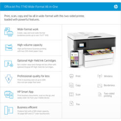 Imprimante A3 Multifonction Jet d’encre HP OfficeJet Pro 7740 (G5J38A)