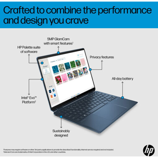 Ordinateur portable convertible HP Spectre x360 14-ef0002nk (6F7Z3EA)
