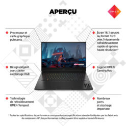 Ordinateur portable Gaming OMEN by HP 16-k0001nk (6E1C6EA)