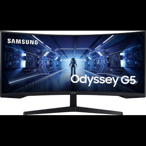 Écran incurvé Samsung Odyssey G5 34 » Ultra WQHD G5 165 Hz – Courbure 1000R – Temps réponse 1ms (LC34G55TWWMXZN)