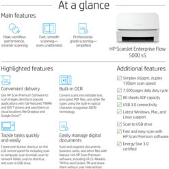 Scanner HP ScanJet Enterprise Flow 5000 s5 (6FW09A)